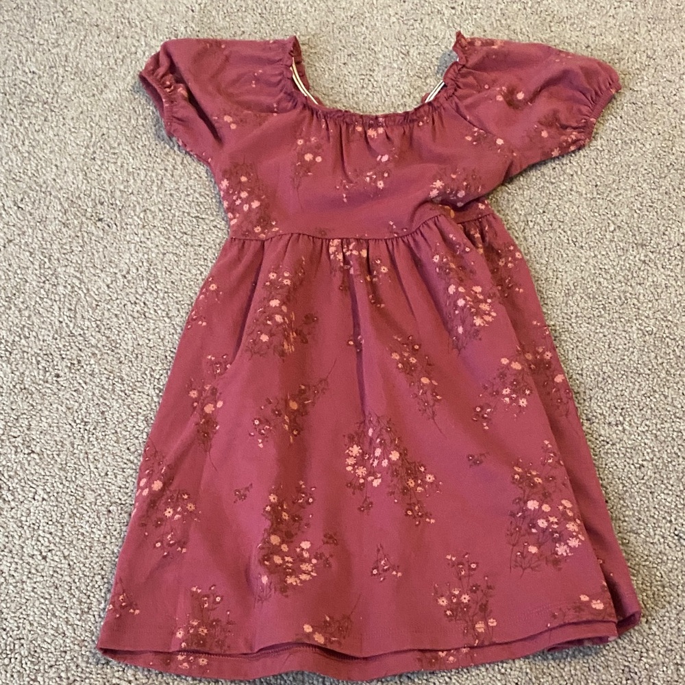 Floral Pink Kids Dress